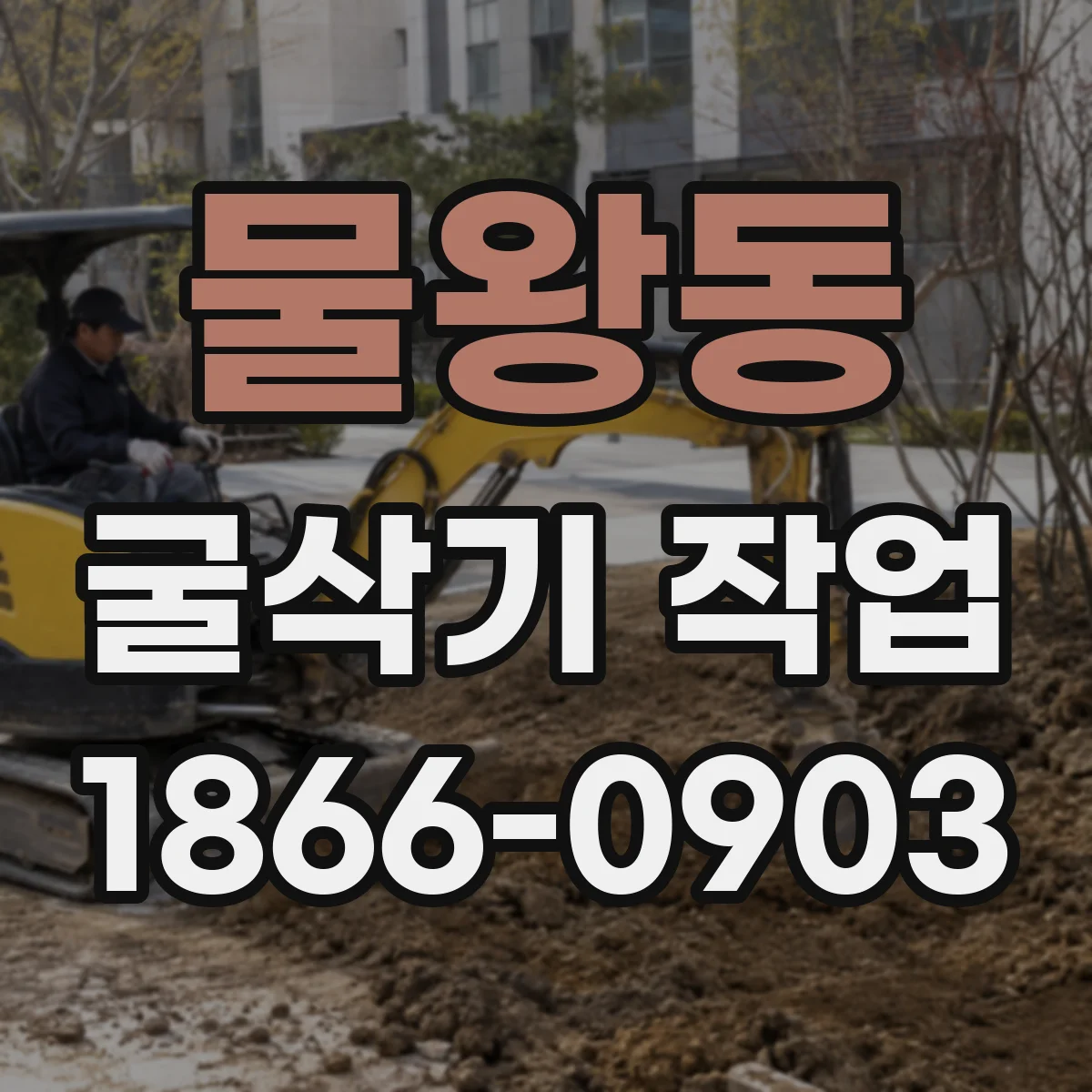 물왕동 굴삭기 작업