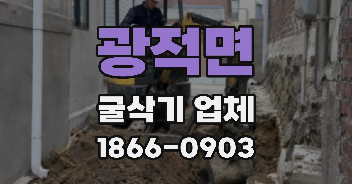 광적면 굴삭기 업체