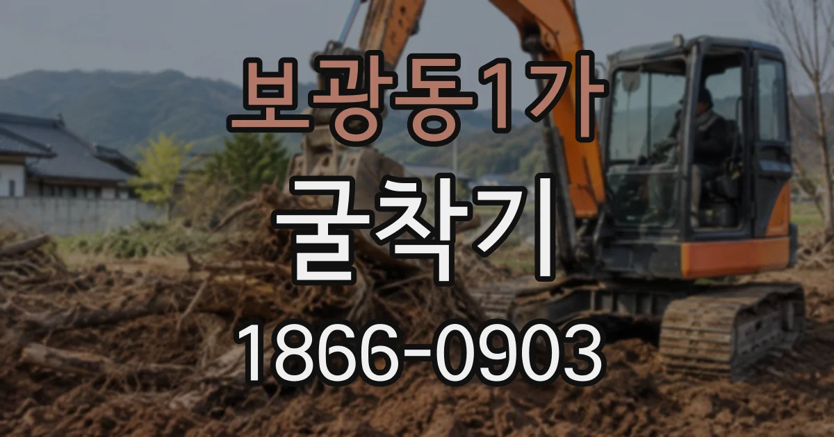 보광동1가 굴착기