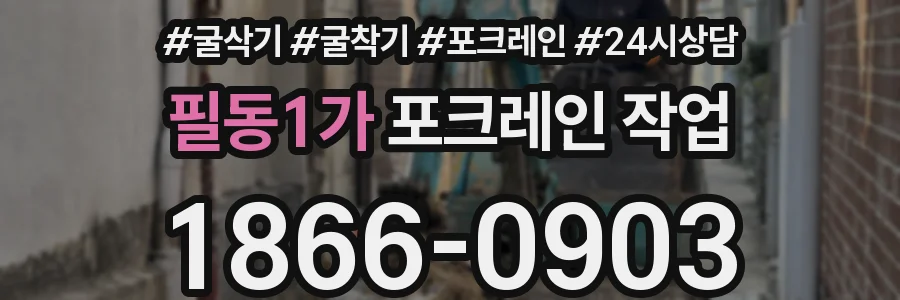 필동1가 포크레인 작업
