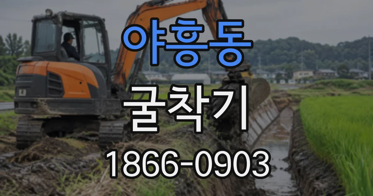야흥동 굴착기