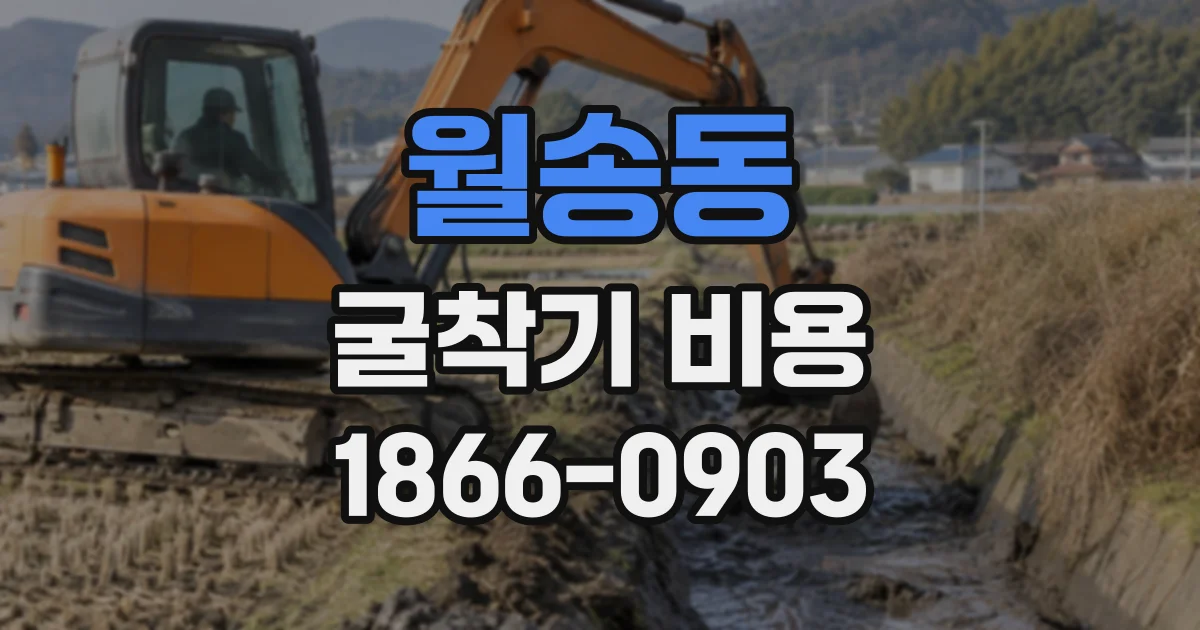 월송동 굴착기비용