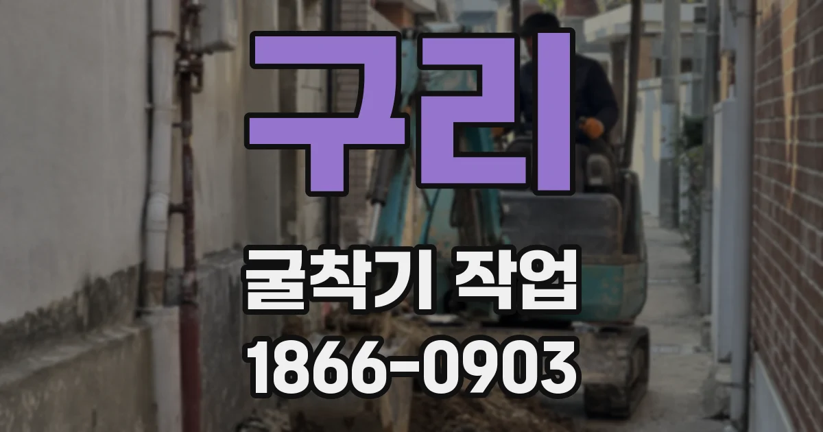 구리 굴착기 작업
