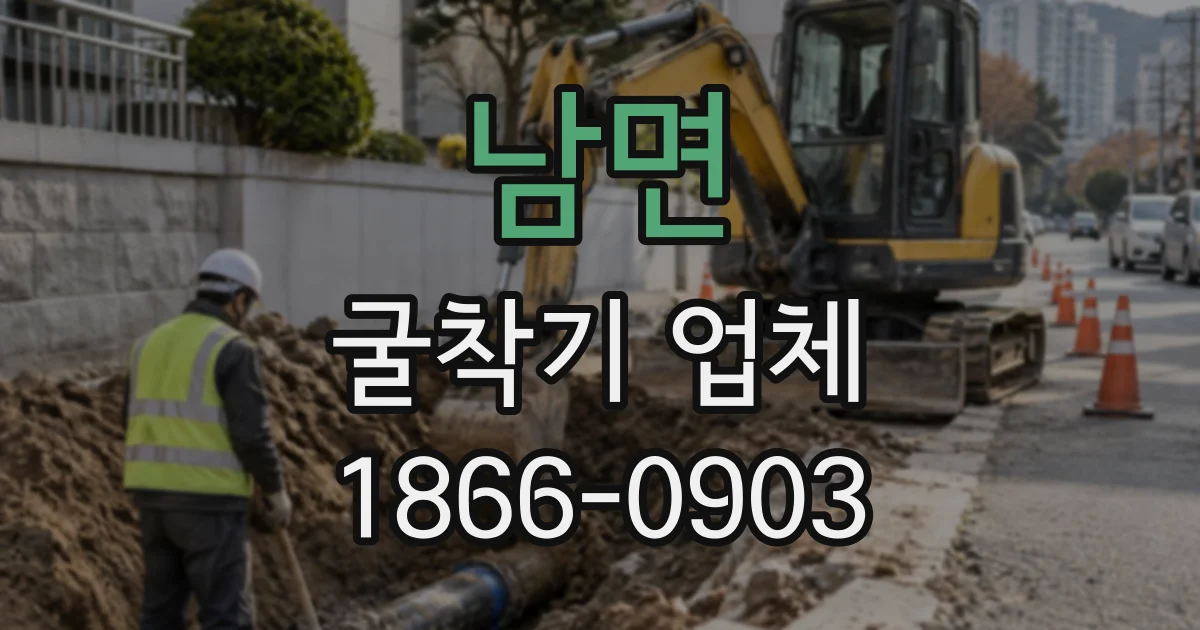 남면 굴착기업체
