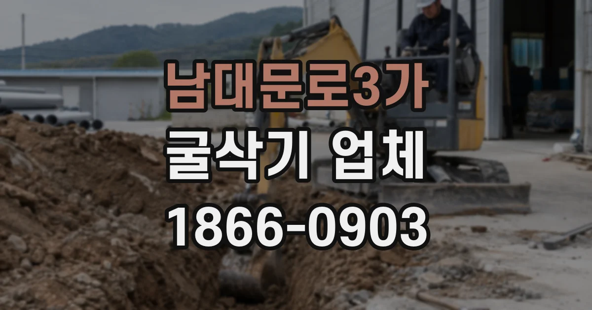 남대문로3가 굴삭기 업체