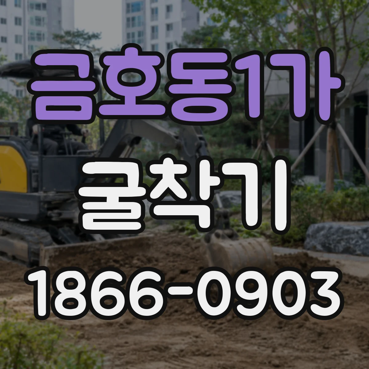 금호동1가 굴착기