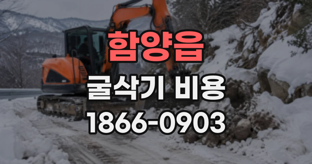 함양읍 굴삭기비용