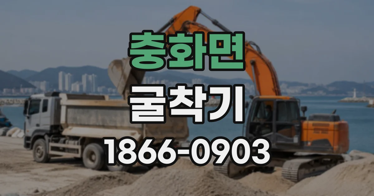 충화면 굴착기