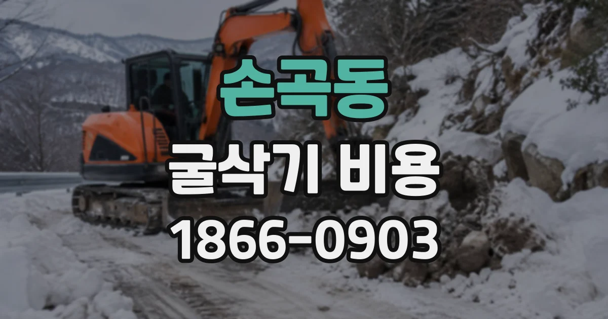 손곡동 굴삭기비용
