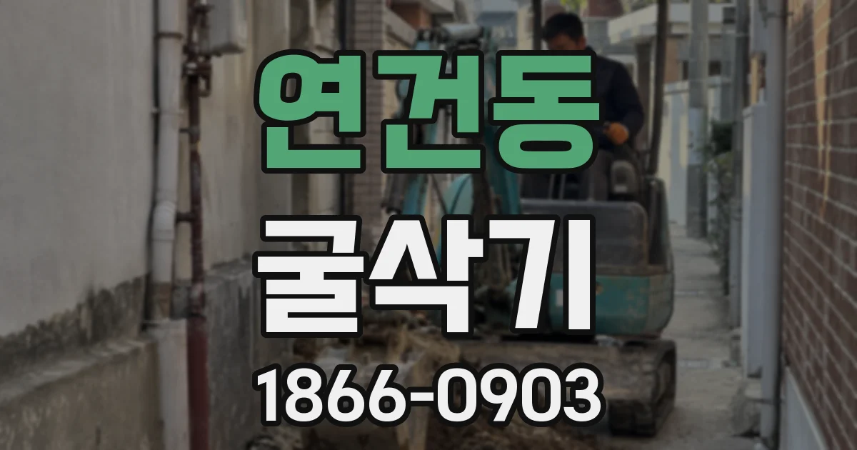 연건동 굴삭기