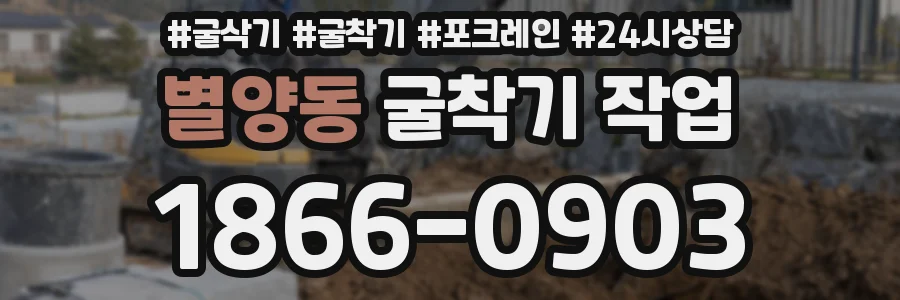 별양동 굴착기 작업