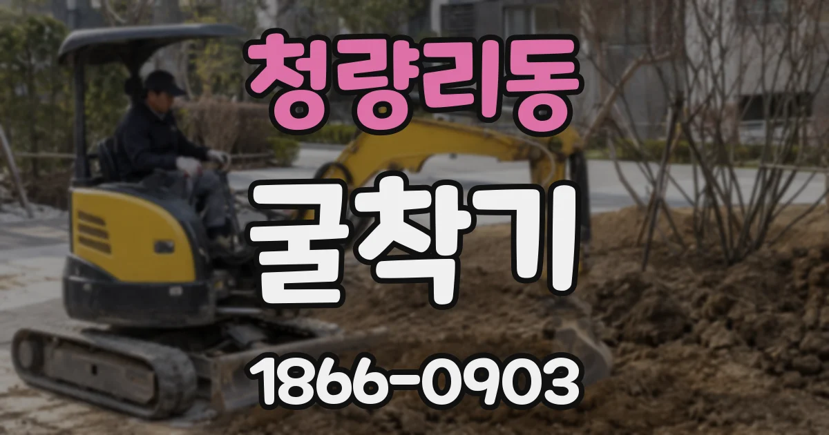 청량리동 굴착기