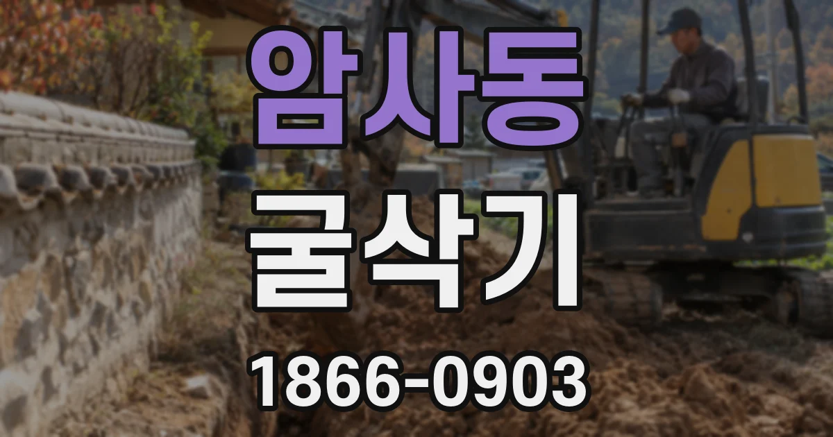 암사동 굴삭기