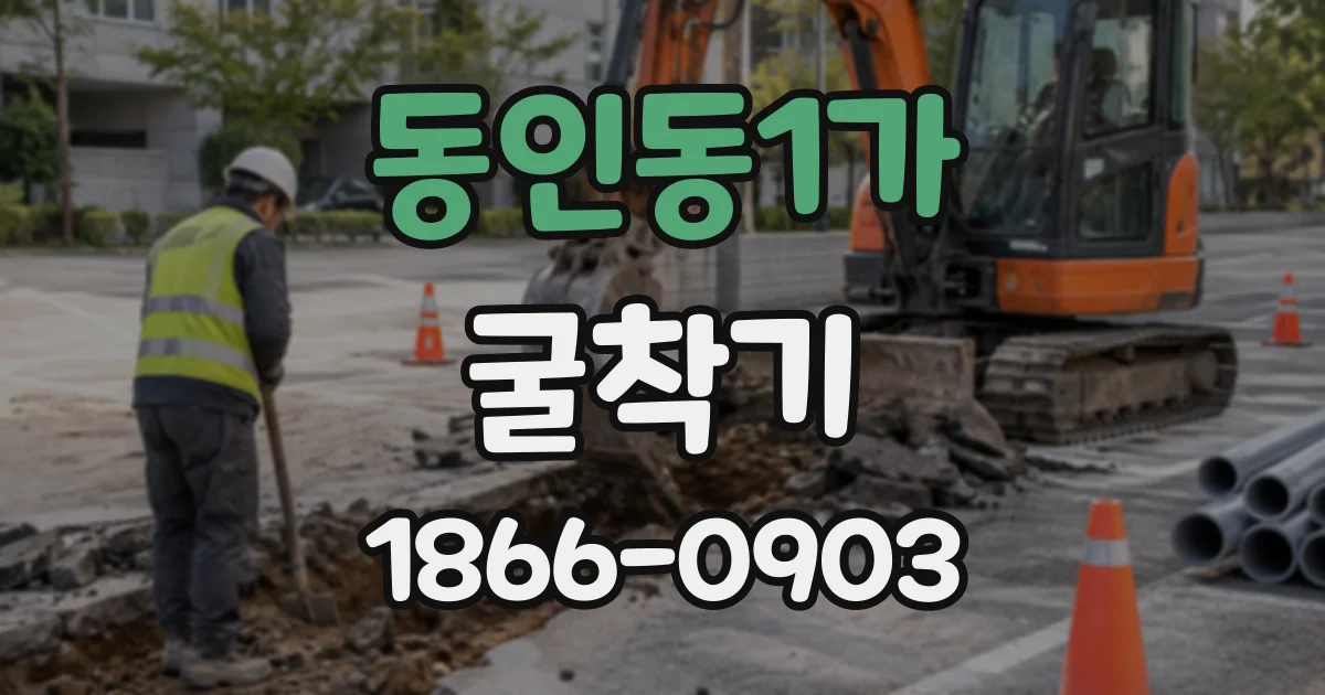 동인동1가 굴착기