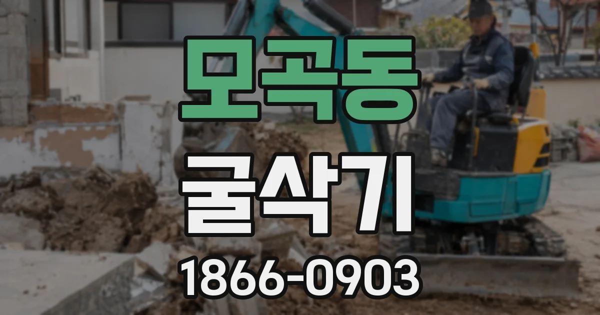 모곡동 굴삭기