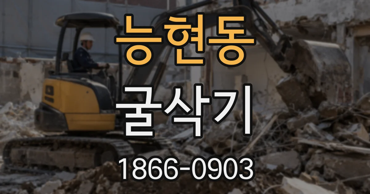 능현동 굴삭기