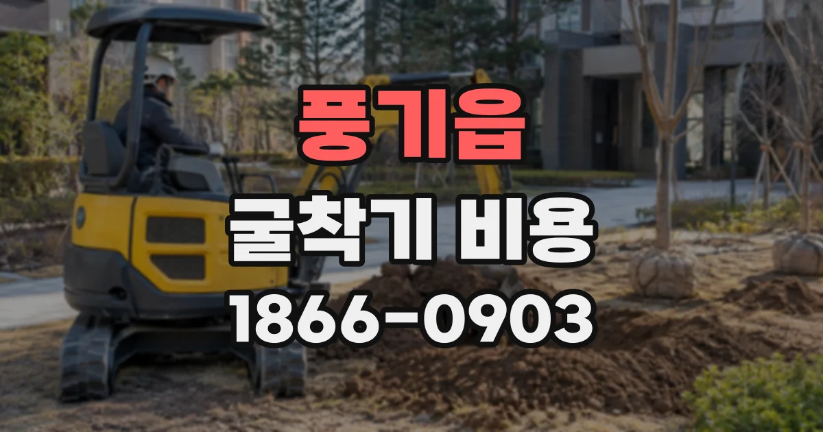 풍기읍 굴착기비용