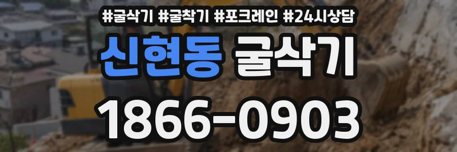 신현동 굴삭기