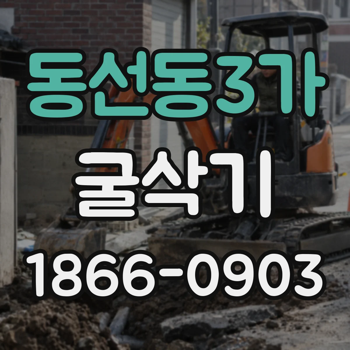 동선동3가 굴삭기