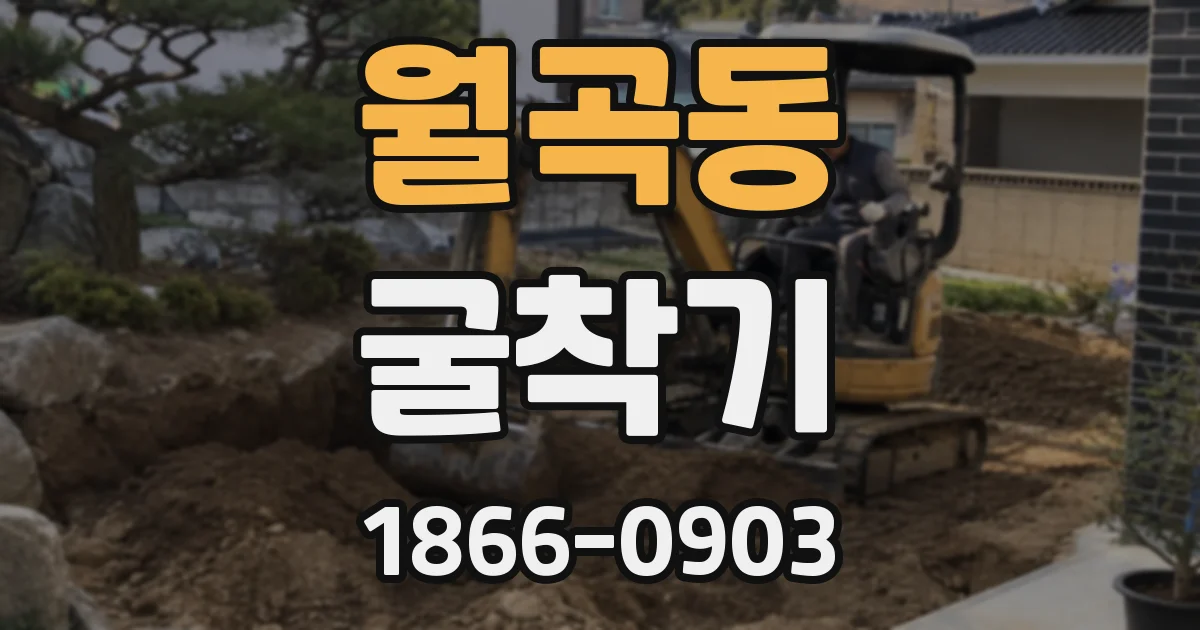 월곡동 굴착기