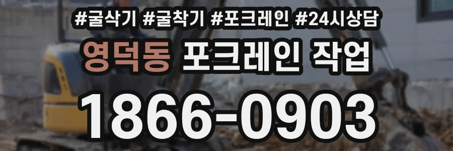 영덕동 포크레인 작업