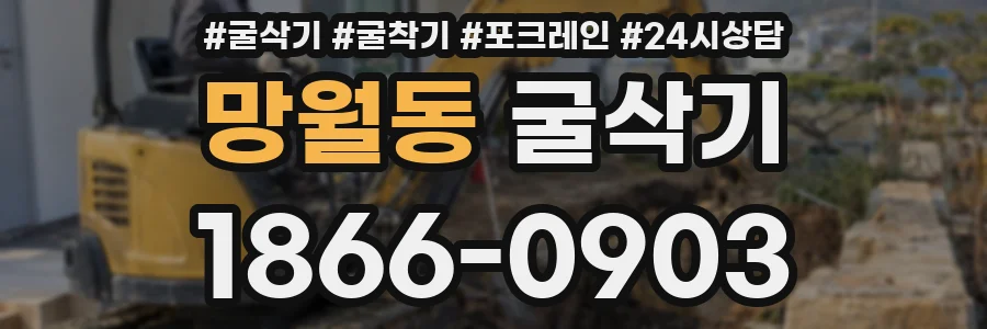 망월동 굴삭기