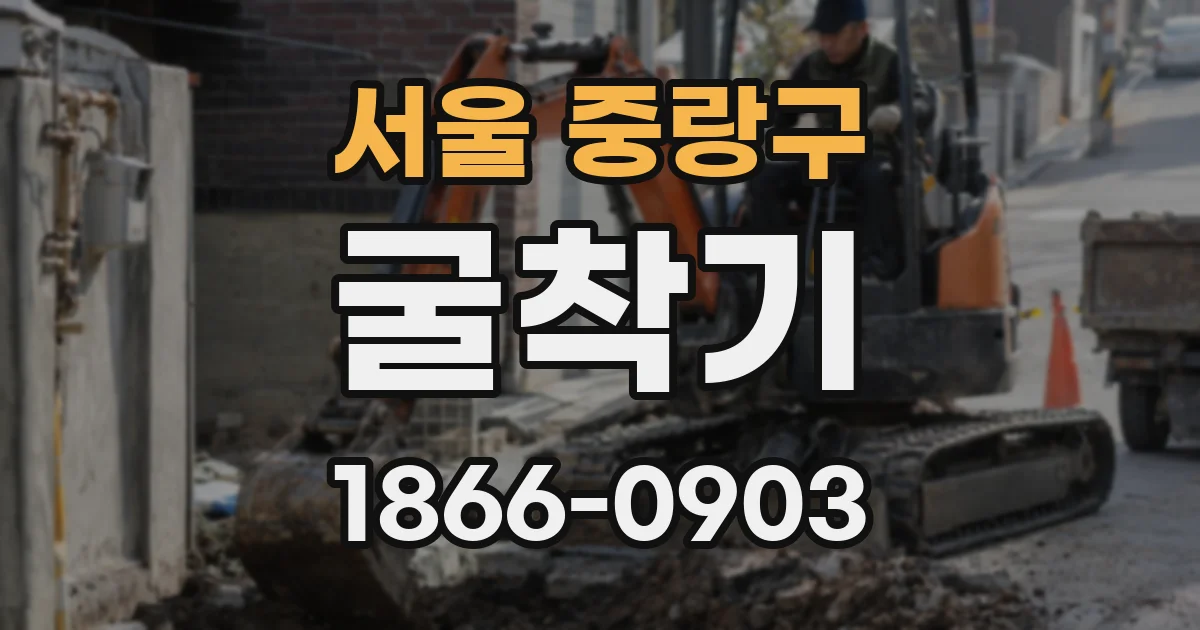 서울 중랑구 굴착기