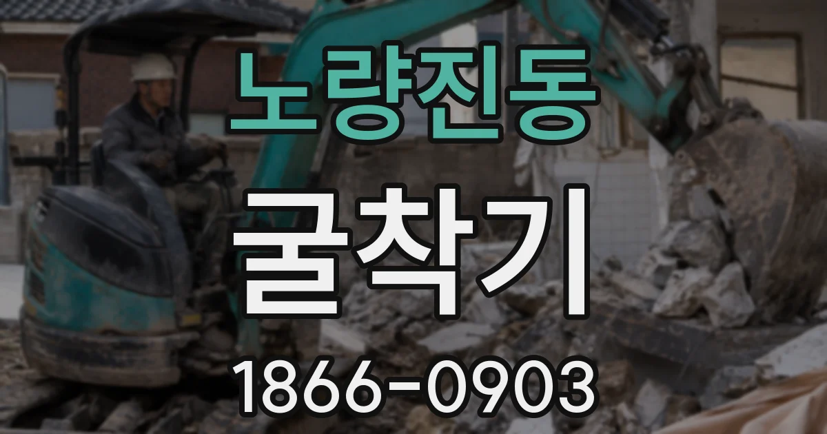 노량진동 굴착기