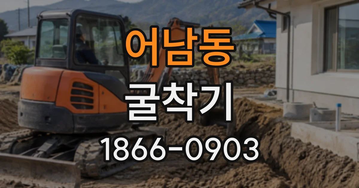 어남동 굴착기