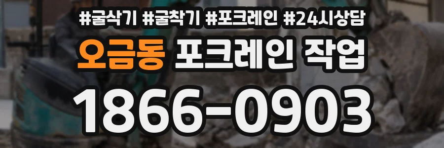 오금동 포크레인 작업