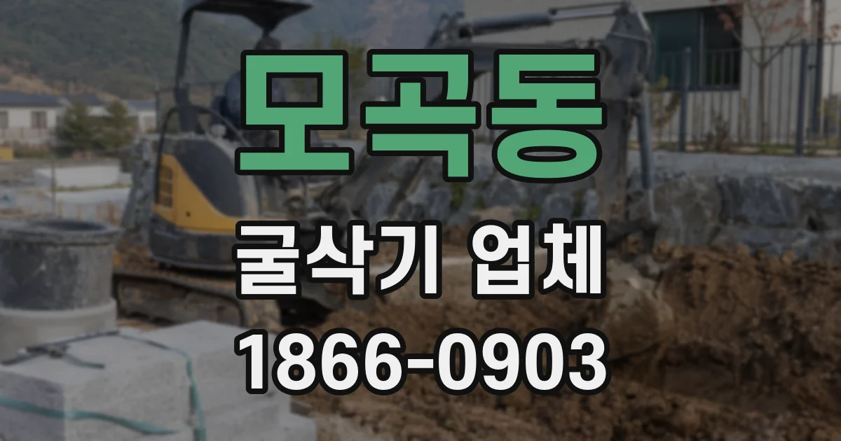 모곡동 굴삭기 업체
