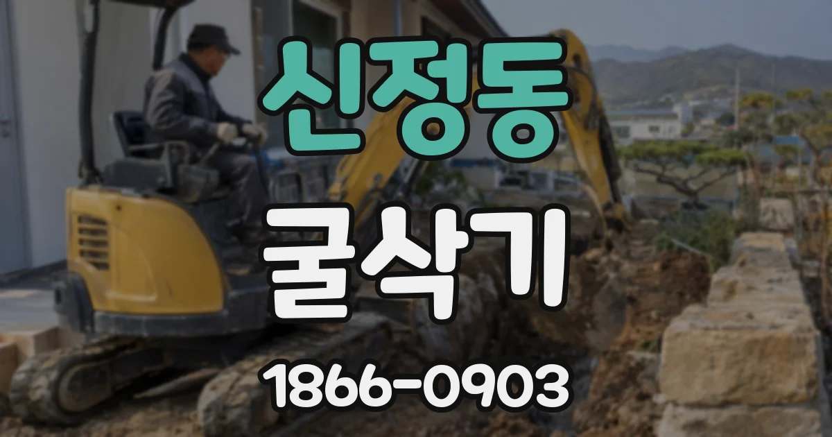 신정동 굴삭기