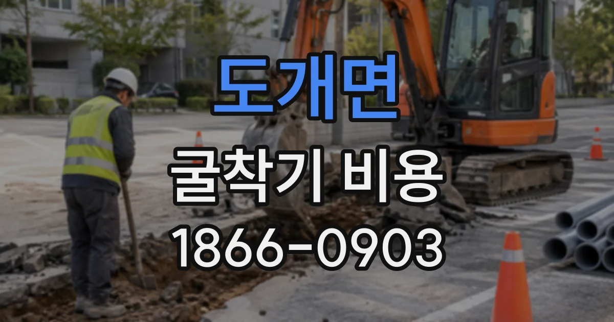 도개면 굴착기비용