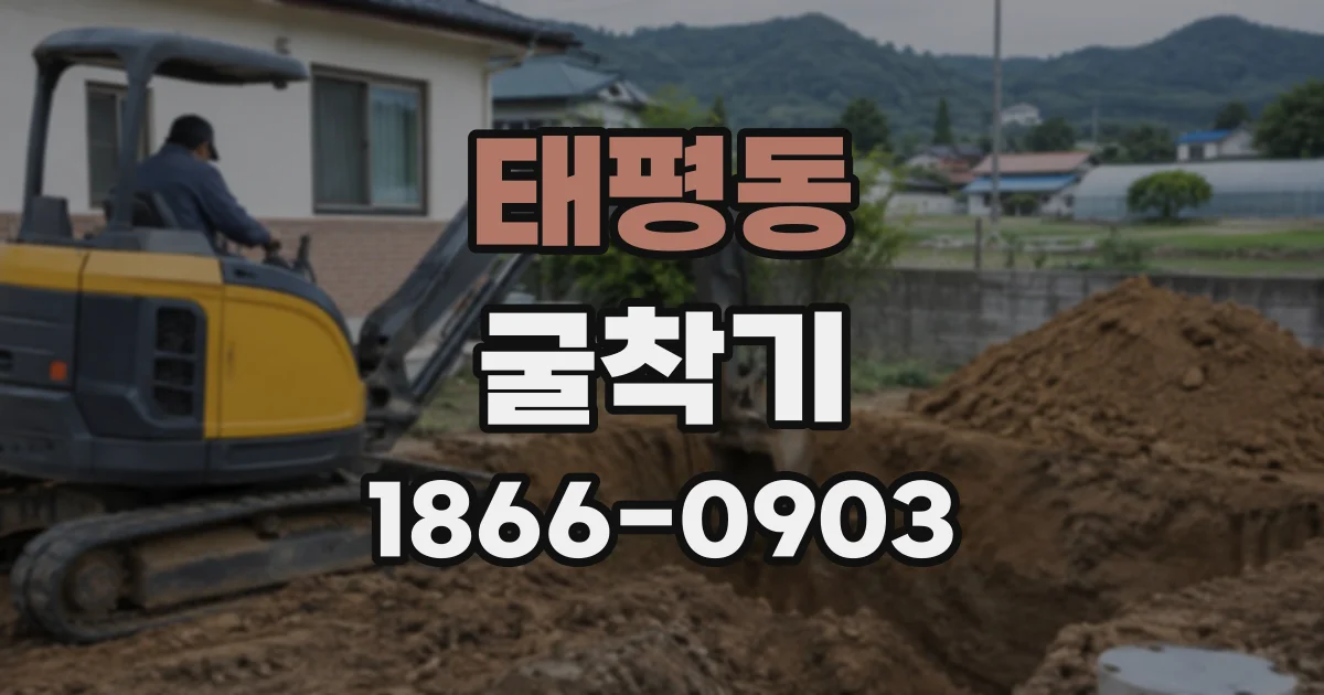 태평동 굴착기