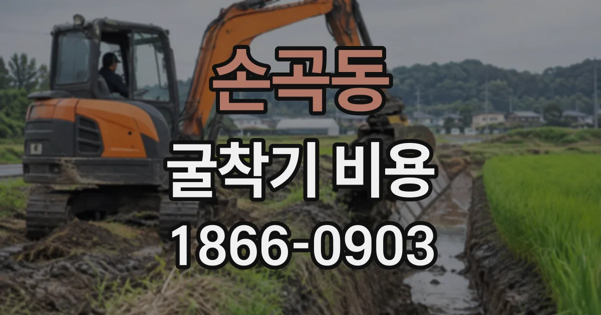 손곡동 굴착기비용