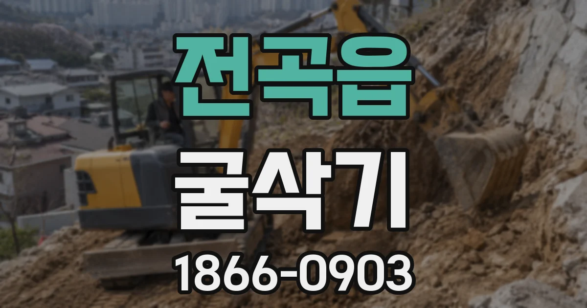 전곡읍 굴삭기