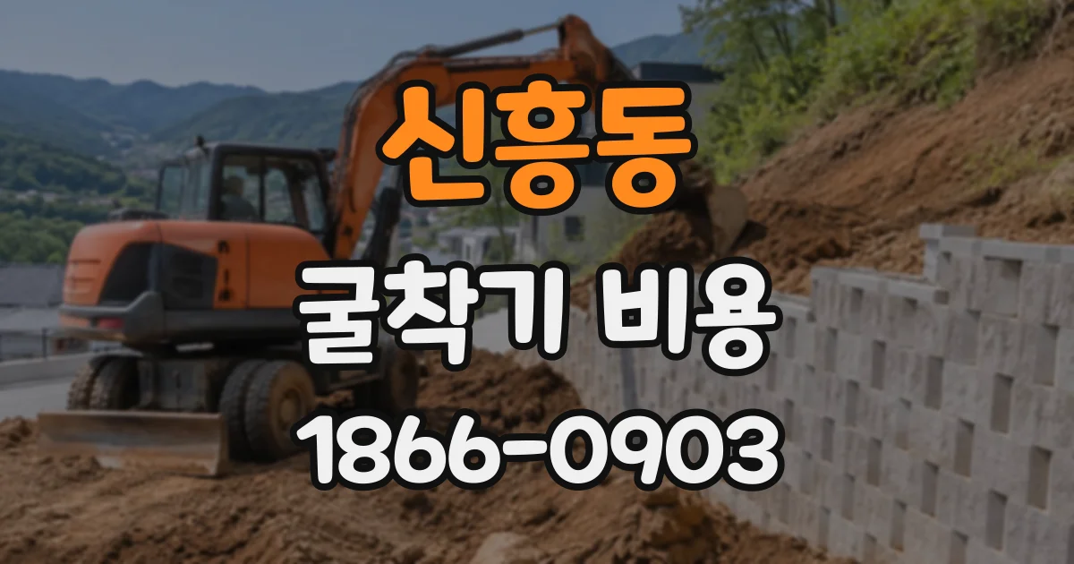 신흥동 굴착기비용