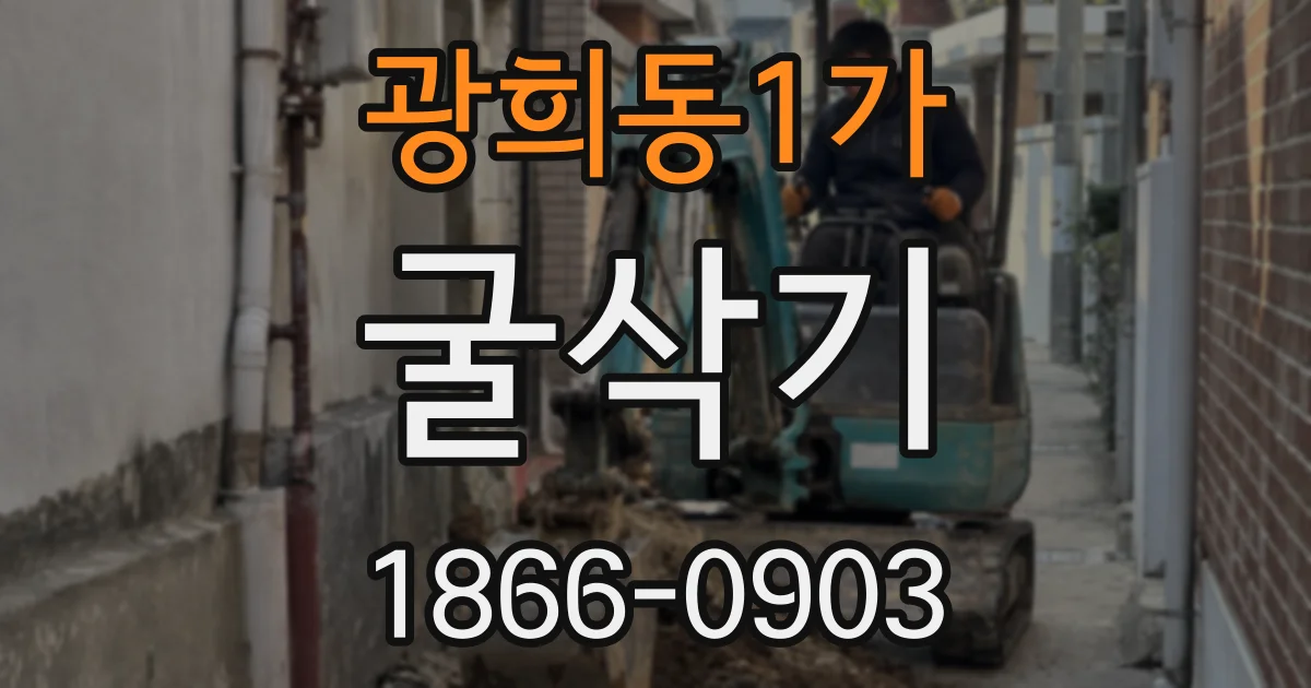 광희동1가 굴삭기