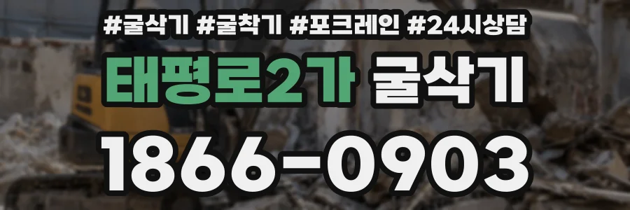 태평로2가 굴삭기