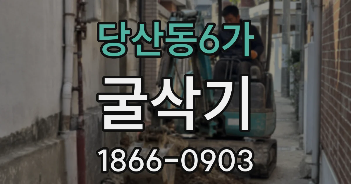 당산동6가 굴삭기