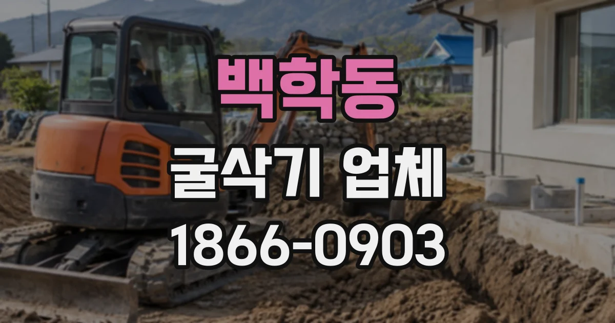 백학동 굴삭기업체