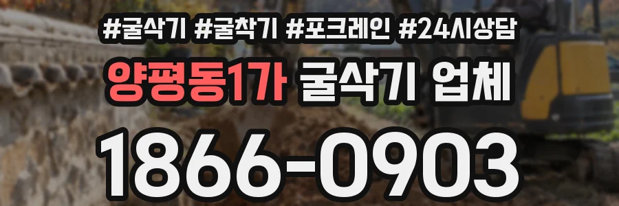 양평동1가 굴삭기 업체
