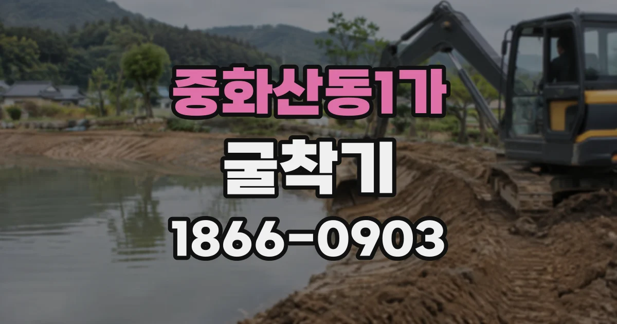 중화산동1가 굴착기