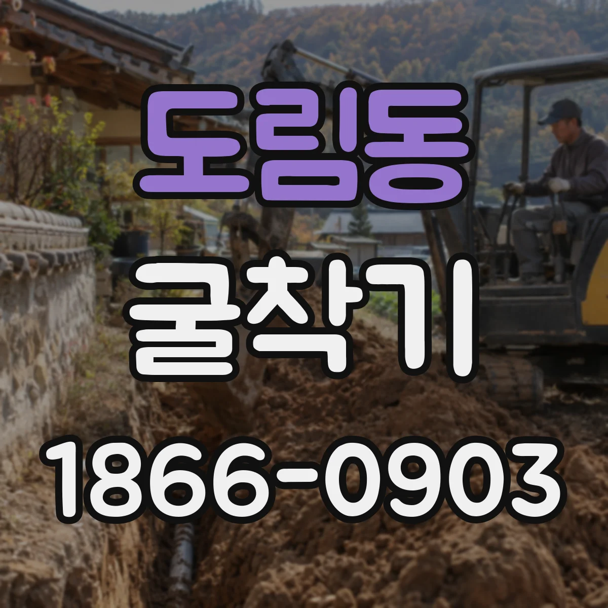 도림동 굴착기