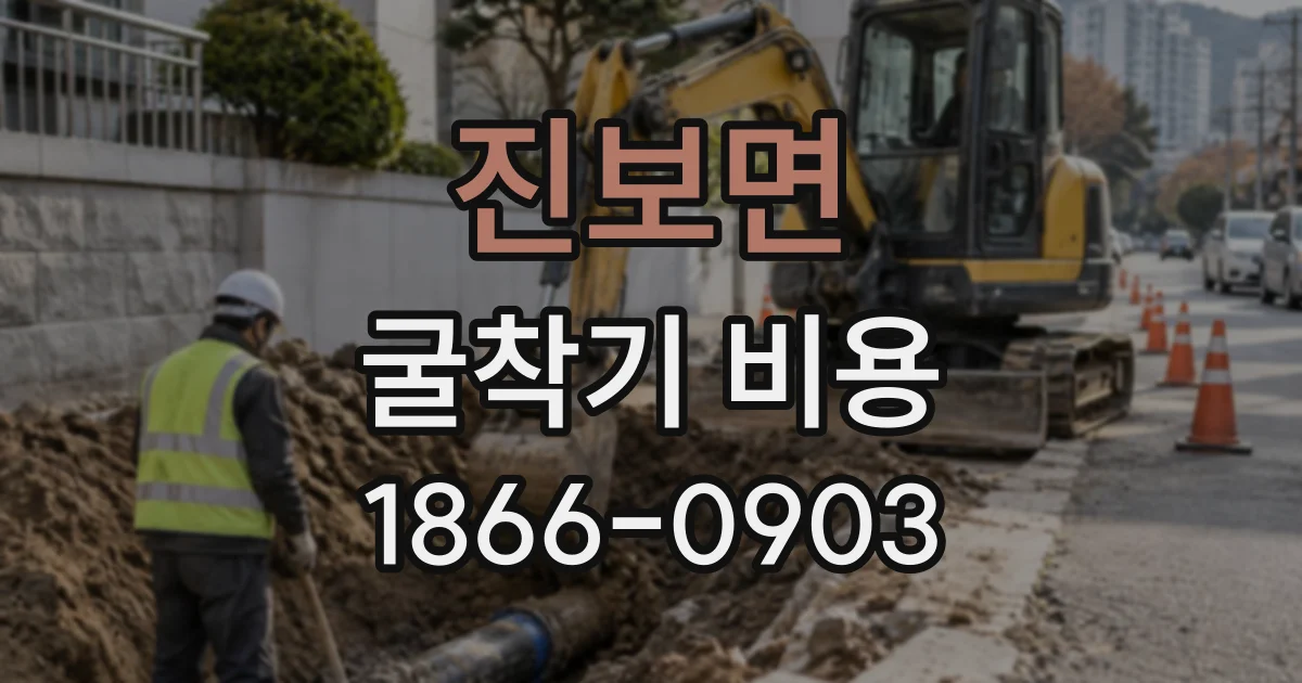 진보면 굴착기비용