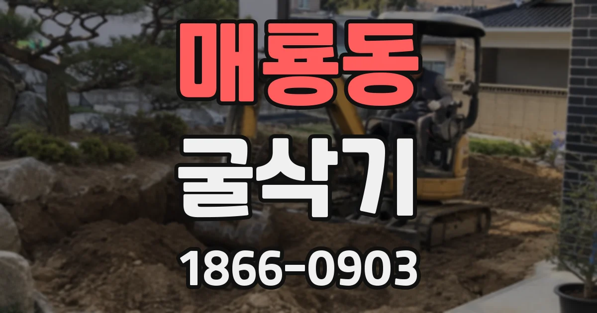 매룡동 굴삭기