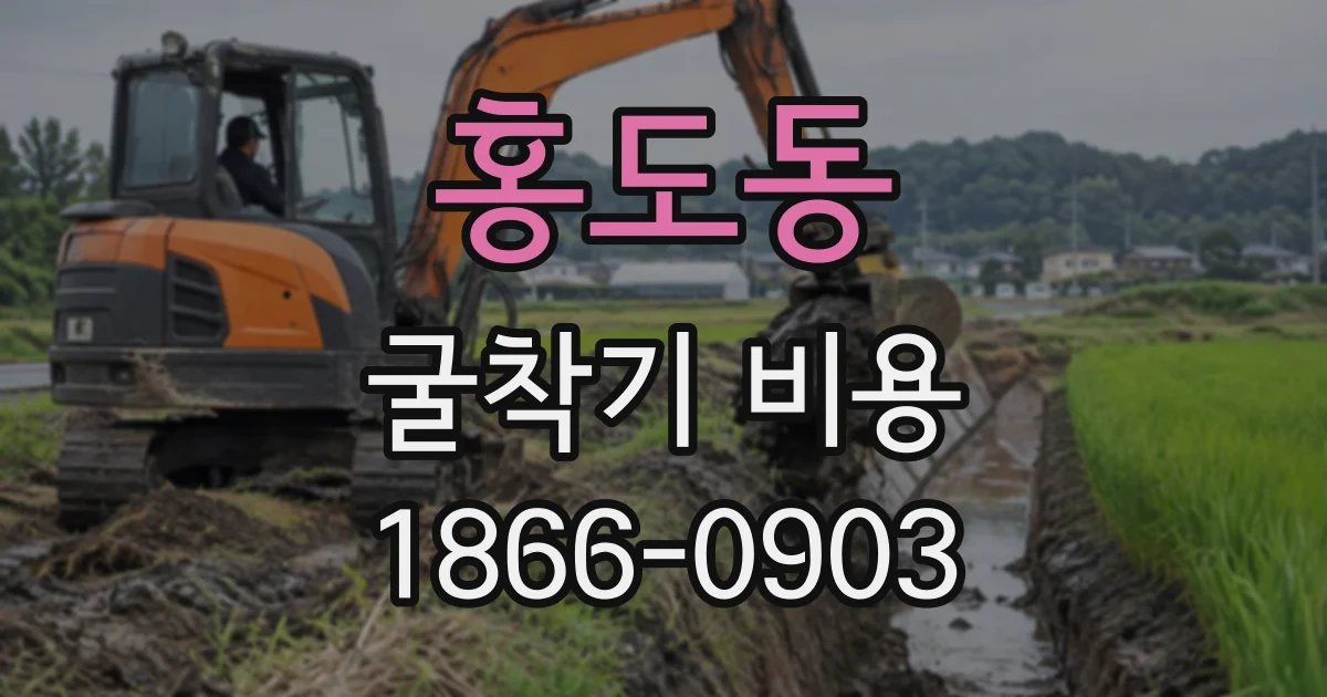 홍도동 굴착기비용