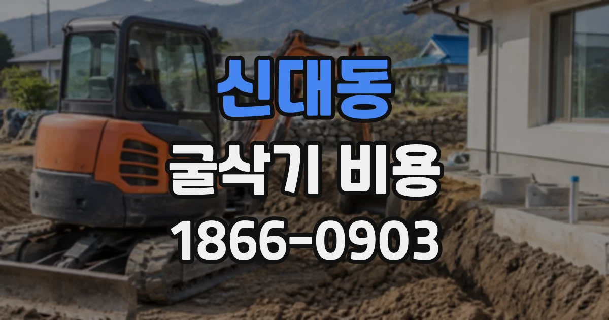 신대동 굴삭기비용