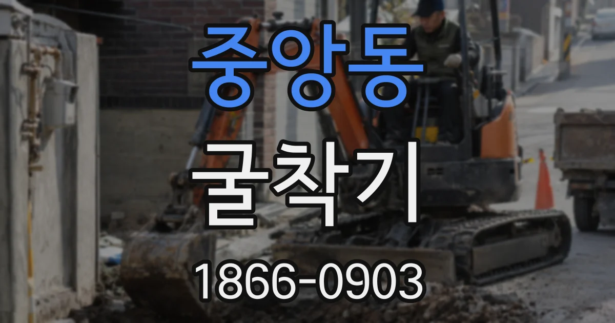 중앙동 굴착기