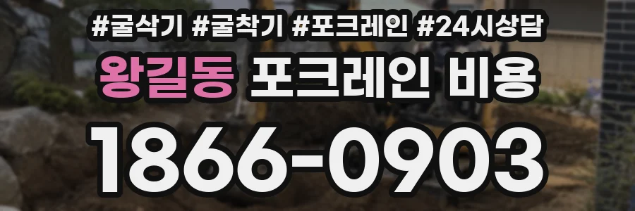 왕길동 포크레인 비용